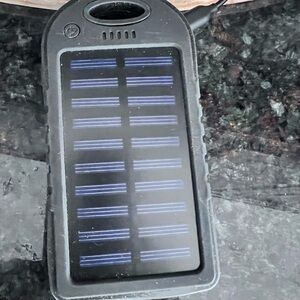 Costa 5000mAh Black Power Bank with Blue Branding USB Rubber Water Resistant